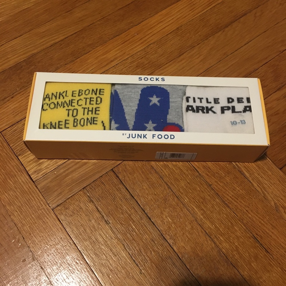NEW! Set of 3 Junk Food Hasbro Game Socks